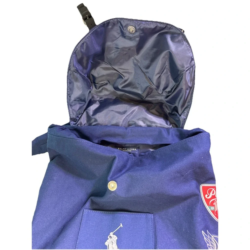 NEW POLO RALPH LAUREN Fragrances Navy Backpack Travel Hiking Gym Weekender Bag